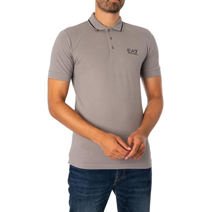 Polo Bande De Col EA7 Homme Gris Gris Cdiscount Pr t