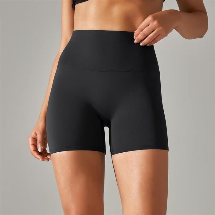 Short de Sport Femme sans Coutures Short Cycliste Yoga Taille