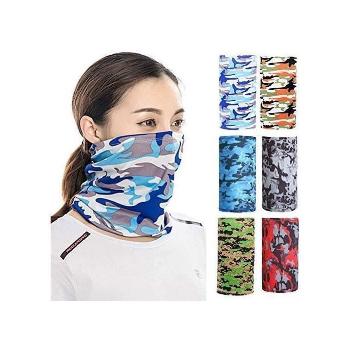 Cache Cou Foulard Tube Multifonction Masque Tissu Tete De Mort