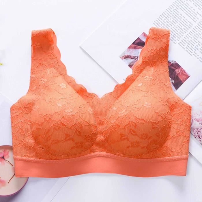 Sous vetement femme orange top