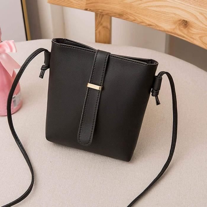Mini Sac Bandoulière Femme KQIVAM – Carré Tendance Color Block, Bandoulière Réglable, Pochette Téléphone
