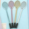 10 pièces stylos mignon badminton raquette stylo tennis enfants cadeau pour bureau école  STYLO - PARURE DE STYLO - RECHARGE-2