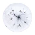 Brassard Allaitement coussin d'allaitement 26 cm x 16 cm - petit coussin d allaitement lavable Blanc avec des étoiles grises - COTON-2