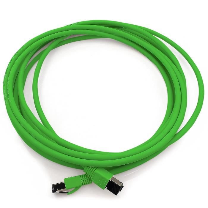 CSL Câble Réseau CAT.8 Ethernet Gigabit 40 Gbits RJ45