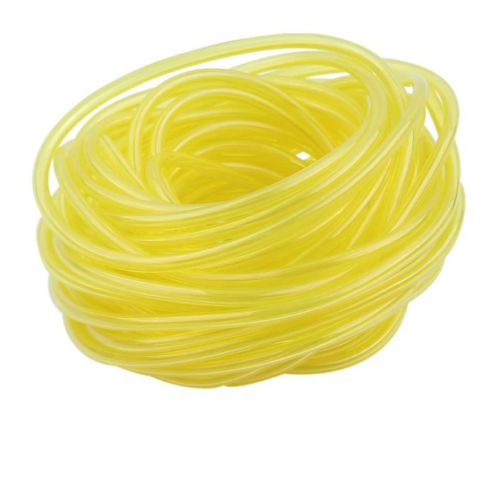 4 Pièces Tuyau De Carburant Jaune PVC - Résistant Pour Tondeuse, Débroussailleuse Et Moteurs Essence