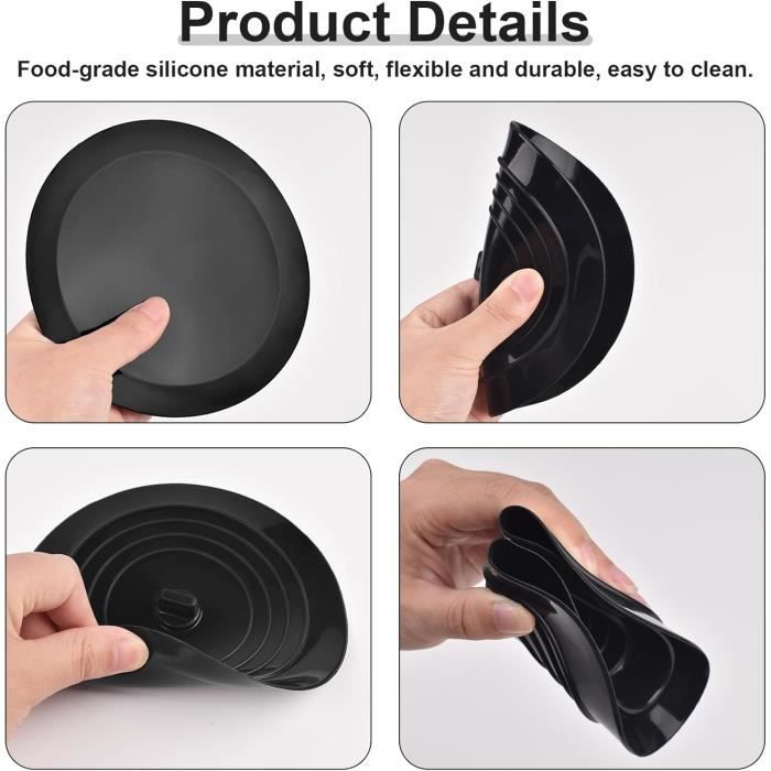 Lot De 3 Bouchons D'évacuation En Silicone Universels - 15cm - Pour évier, Baignoire, Lavabo - 2
