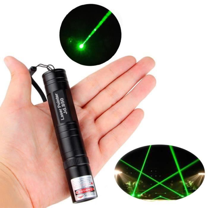 Professionnel Laser 850 650NM pointeur Laser vert puissant + 16340