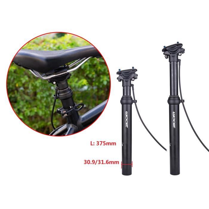 Accessoire velo Tige de selle telescopique de velo a distance tube de selle hydraulique a cartouche course Type External 30.9mm Cdiscount Sport