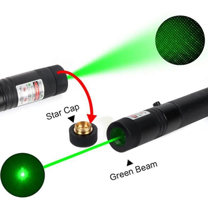 Pointeur Laser Vert Puissant 10KM Lazer Pointer 1mW Stylo Longue -  Cdiscount TV Son Photo