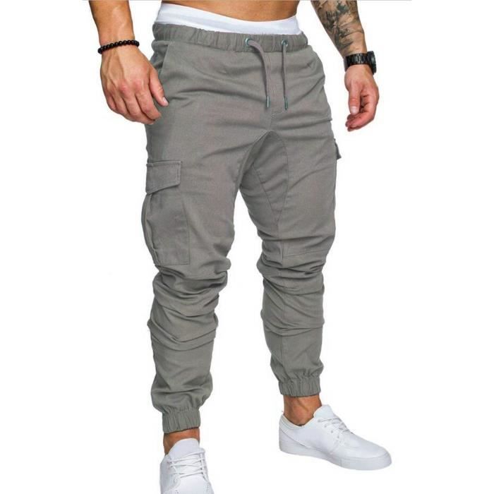 Minetom Homme Pantalons Cargo Casual Sport Jogging Slim Fit