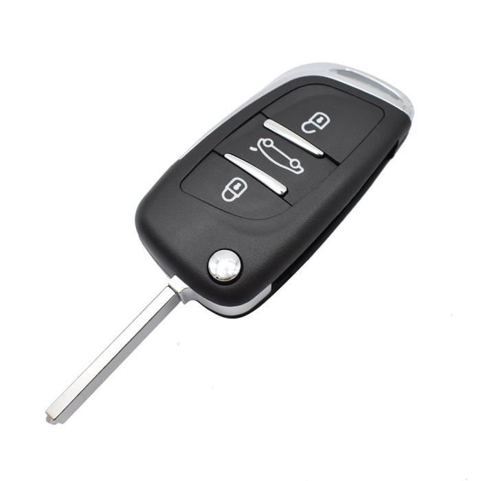 Télécommande coque de clé plip Peugeot 207, 307, 308, 3008, 5008 3