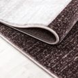 Parma Jawa tapis poils ras rectangle 120x170cm brun-3