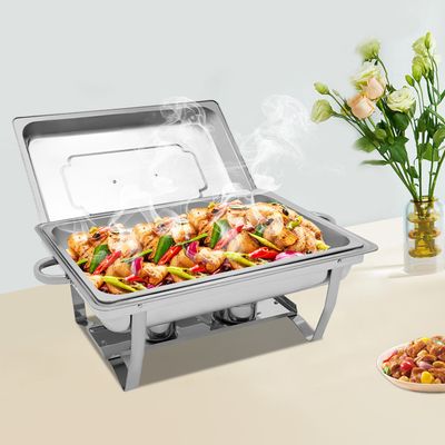 Jago® Chauffe-Plats Électrique - en Acier Inoxydable, aintien de la Tepérature, Couvercles Jago® Chauffe-Plats Électrique - en Acier Inoxydable, aintien de la Tepérature, Couvercles