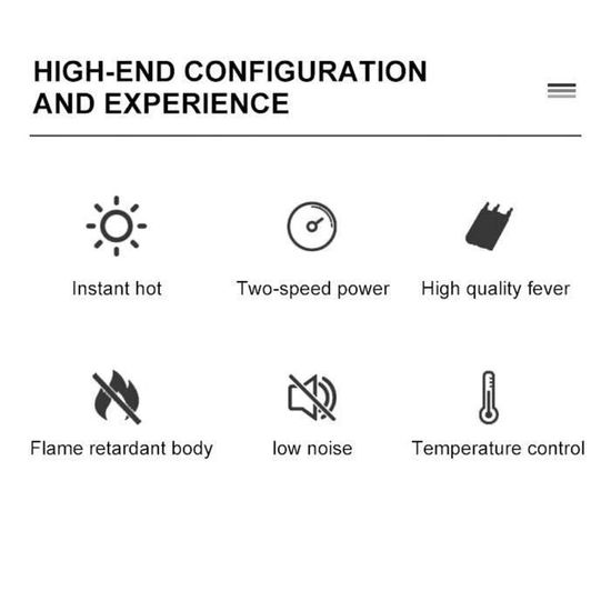 NEUFU Mini Chauffage Electrique Ventilateur d