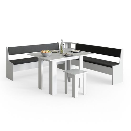 Banc de Salle à Manger pour Table de Salle à Manger Ensemble Table et bancs en Angle Vicco Roman Banc de Cuisine Banc avec Coffre