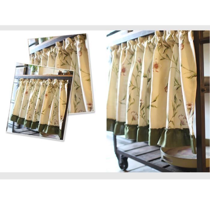 RIDEAU DE PORTE,F-W85xL150 Split--Rideau De Porte Japonais, Demi Panneau, Sans Fumée'huile, Pour