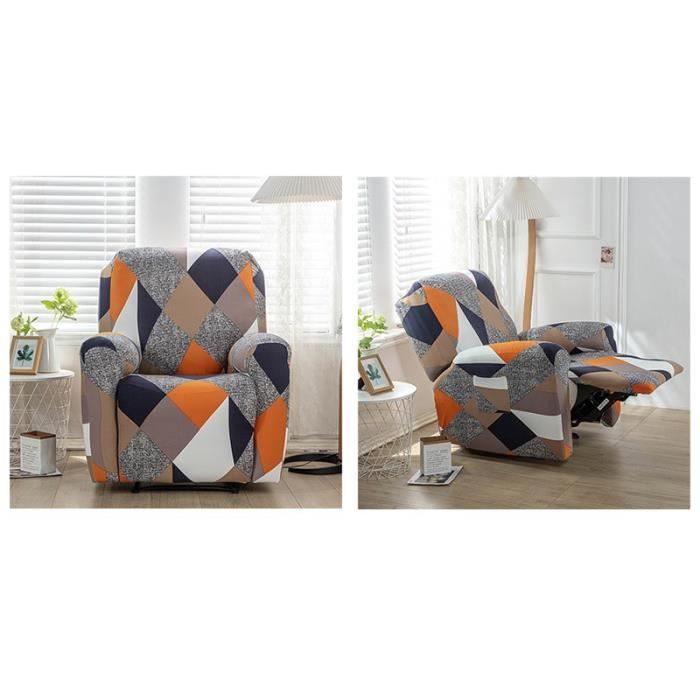 AQIGR Housse de Fauteuil Relax Extensible 1 Place, Inclinable