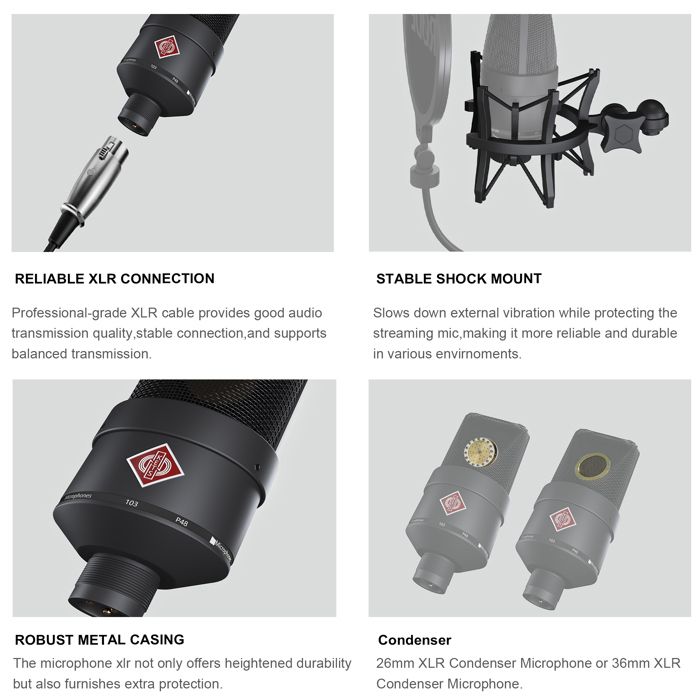 Nornward Kit De Microphone Cardioïde Pour Streaming Professionnel Avec
