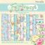 LOT 24 FEUILLES PAPIERS PASTEL FLEUR COEUR PASTEL RECTO VERSO SCRAPBOOKING SCRAP