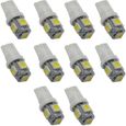10X Ampoules Veilleuse LED SMD T10 W5W SMD 5050 bl-0