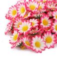 Naler 120 T/êtes de Fleurs Artificielles Marguerite Gerbera Daisy pour f/ête de Mariage Bricolage Plastique Blanc