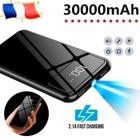 KREKCO®30000mAh powerBank Écran LCD élégant Chargeur batterie externe alimentation mobile 2USB pour tous les téléphones