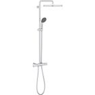 GROHE Colonne de douche avec mitigeur thermostatique Vitalio Start 250, douche,50% d'économie d'eau, tête de douche 250mm, 26696000