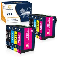Cartouche d'encre compatible 10 PACKS pour Epson 29XL - COLORKING - Noir, Cyan, Magenta, Jaune - XL