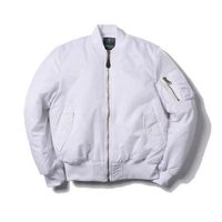 Blouson aviateur d'extérieur en nylon pour hommes et femmes,uniforme américain,manteau Happator,veste de vol- white[F4544]