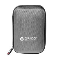GRIS - étui de rangement pour disque dur externe HDD 2.5 pouces, sac de Protection Portable, double couche ta