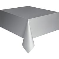 Nappe plastique rectangulaire - Marque - Modèle - Argent - 135x270 cm