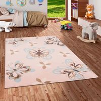 Pergamon - Trendline Kids - tapis pour enfant - motifs papillon pastel rose - 160x225 cm