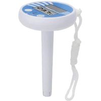 Thermomètre de piscine Indicateur de température numérique avec Powered solaire Chaîne pour piscine Spa bain à remous étang 20