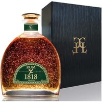 Cadeau 1818 Rhum Vieux Premium Liqueur - XO Republique Dominicaine Avec Or 23k - Édition Limitée Avec Coffret & Certificat d'or