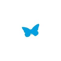 Autocollant Papillon butterfly bleu turquoise sticker logo 1 Taille : 17 cm
