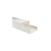 Goulotte PVC 125X75 Clipsage base - FIRSTPLAST - blanc pour climatiseur et pompe à chaleur