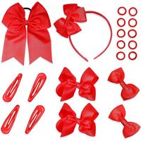 2 Bandeaux Rouges En Plastique — Accessoire Tendance Pour Cheveux, école Ou Fête