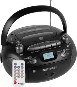 RADIO CD CASSETTE TR630 Lecteur CD Portable,Radio FM Lecteur CD Cass