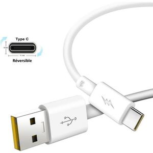 CÂBLE TÉLÉPHONE Pour Oppo A5 2020 : Câble USB-C Certifié Fast Char