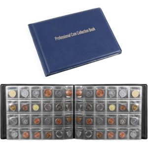 Pccb mettre 200 pcs pièces album pour livre de collection de pièces avec  50pcs carré en carton porte-pièces de monnaie
