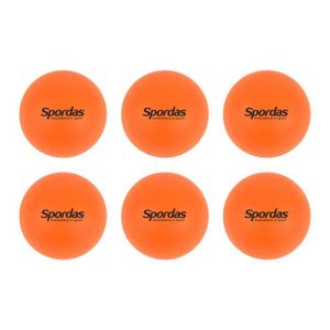 CROSSE DE HOCKEY Lot de 6 balles de hockey scolaires Spordas - orange - 8,8 cm