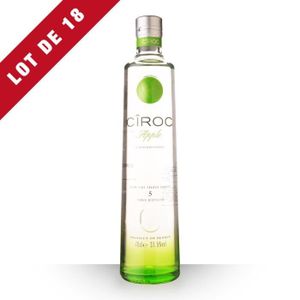 VODKA Lot de 18 - Ciroc Apple - 18x70cl - Vodka