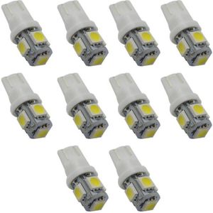 PHARES - OPTIQUES 10X Ampoules Veilleuse LED SMD T10 W5W SMD 5050 bl