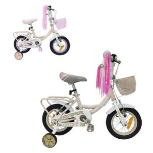 VÉLO ENFANT Vélo pour enfants Makani Breeze 12 pouces - Rose - Roues d'entraînement - Siège réglable