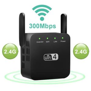 Generic Répéteur WiFi Sans Fil AP Pro, 300Mbps, Amplificateur De Signal à 4  Antennes Blanc - Prix pas cher
