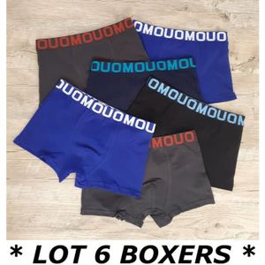 BOXER - SHORTY LOT 6 BOXERS Garçon Coton Taille 4 5 6 Ans Enfant 