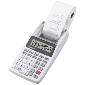 CALCULATRICE Sharp EL-1611 V Calculatrice imprimante blanc Ecran: 12 à pile(s), sur secteur (l x H x P) 99 x 42 x 191 mm