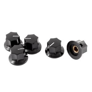 5pcs 16mm Haut 6mm Dia Shaft pieds antidérapant insérer des bouton potentiomètre