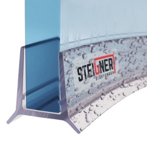 Glasdeals Joint de sol pour paroi de douche Épaisseur 10-12 mm Longueur 120 cm 