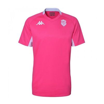 T shirt Bemi Rugby Stade Francais Paris Kappa Rose Homme Rugby Cdiscount Sport
